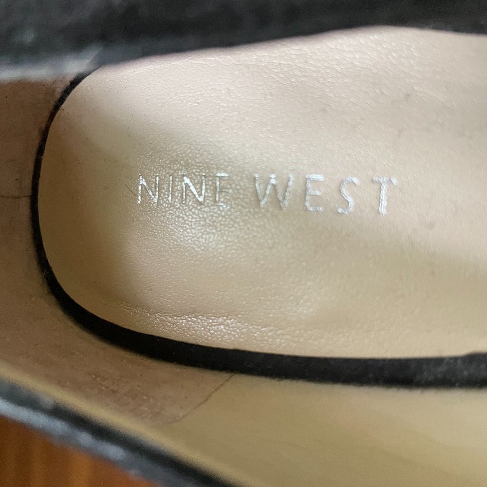 Nine West 5" Black Suede Platform Heels 9M Never Worn, No Box - Picture 6 of 9